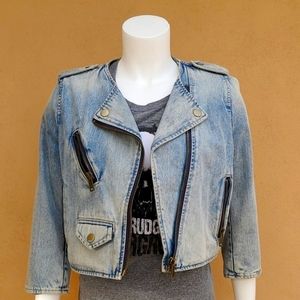 Gap denim retro crop jacket